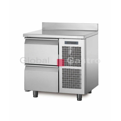 Chladící stůl TA09/2M s deskou a zadním lemem | Coldline 6171506TA