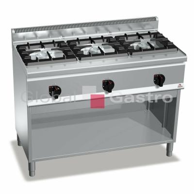 MASOPROFIT 7096014 | Plynový sporák Bertos G6F3MH12
