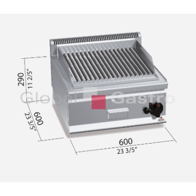Lávový gril Bertos G6PL60B | Bertos 7096104