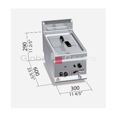 Plynová fritéza Bertos GL8B | Bertos 7096115
