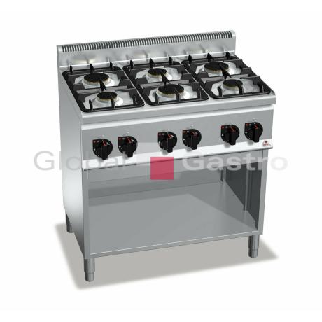 Plynový sporák Bertos G6F6MPW (28,5 kW) | Bertos 7096806