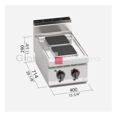 Elektrický sporák Bertos E7PQ2B | Bertos 7097061