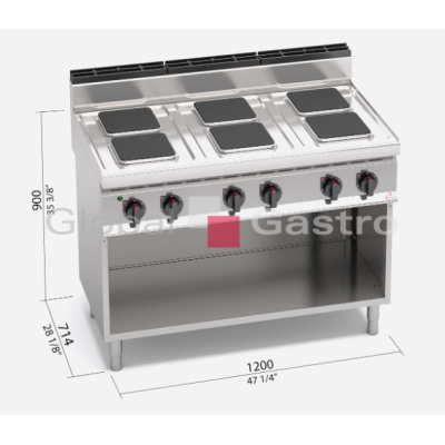 Elektrický sporák Bertos E7PQ6M | Bertos 7097071