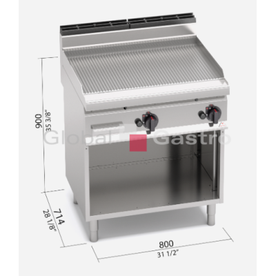 Grilovací rýhovaná plotna Bertos G7FR8M 2 | Bertos 7097118