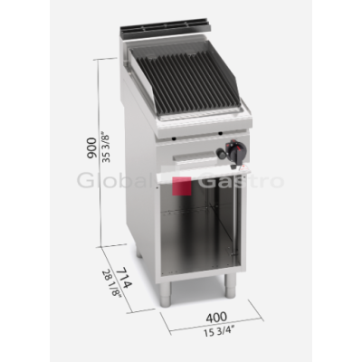 Plynový lávový gril Bertos PLG40M/G s podstavcem | Bertos 7097153