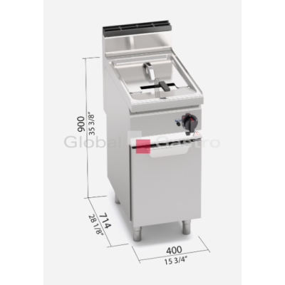 Dvouplášťová fritéza Bertos GL18MI 16kW | Bertos 7097199