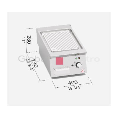 Elektr. grilovací plotna Bertos SE7FR4B/CPD | Bertos 7097524