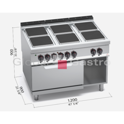 Sporák s troubou Bertos E9PQ6+FE | Bertos 7099056