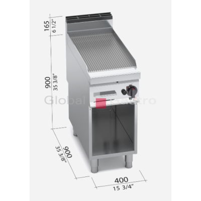 Grilovací rýhovaná plotna Bertos G9FR4M | Bertos 7099106