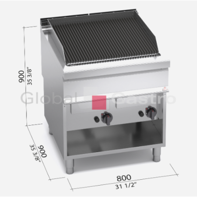 Plynový vodní gril Bertos G9WG80M | Bertos 7099126