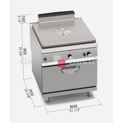 Tálový sporák s troubou Bertos SG9TP+FG | Bertos 7099611