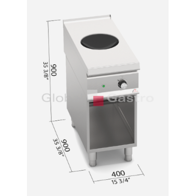 MASOPROFIT 7099621 | Indukční sporák Bertos E9WOK/IND S 900
