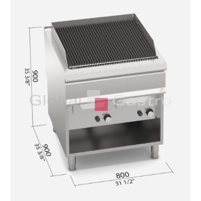 Plynový vodní gril SG9WG80M | Bertos 7099678