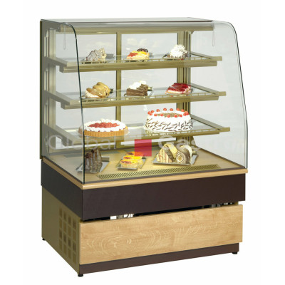 Vitrína chl. cukrářská GEORGIA III 1500   inox |  7103074