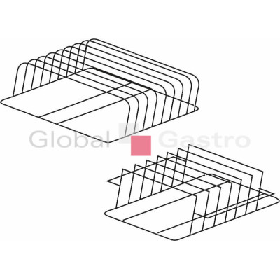 Držák plechů a podnosů nerez 500 x 500 x 160 mm (rozteč 45 mm) | KROMO 8644128
