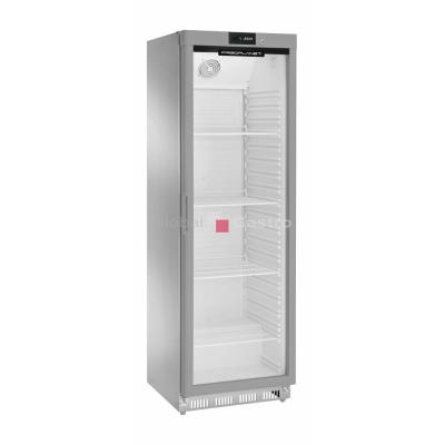 MASOPROFIT 6175410 | Skříň chladící AKD 400RG SS 360 L nerez/sklo