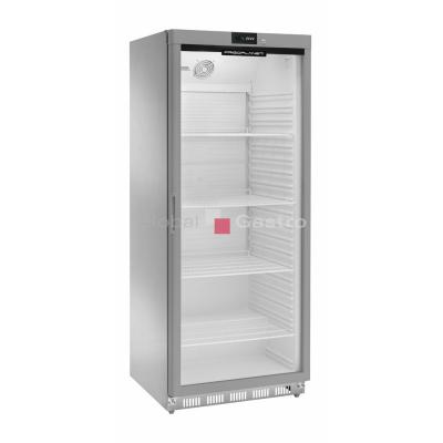 MASOPROFIT 6175411 | Skříň chladící AKD 600RG SS 580 L nerez/sklo