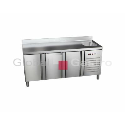 Stůl mrazící ETN 7 180 30 HC S dřez nad agregátem | Asber 6176712S