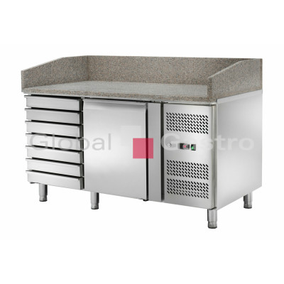 Stůl pizza chladící AK1612TN 7 neutr.zásuvek 1515x801 | Amitek 6175531