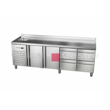 ETP 7 225 24 HC S GI agregát vlevo + dřez | Asber 6176708LS