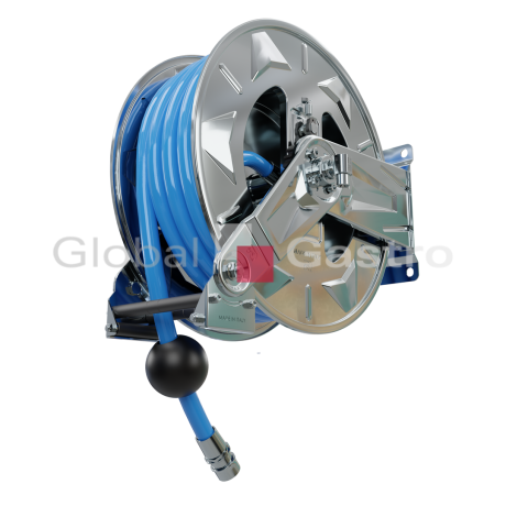 Buben samonavíjecí s hadicí 15m 1/2". modrá (max.160 bar / +135°C) |  8800978