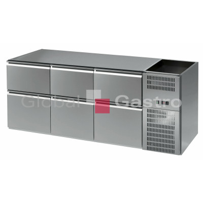 Stůl barový REGD 306N 3sekce linie 700 (bez chl.vany) |  6090158