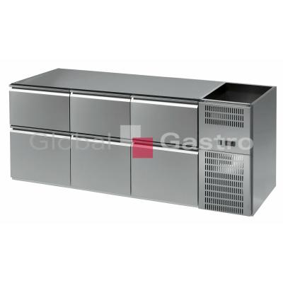 Stůl barový REGD 306N 3sekce linie 700 | 6090158