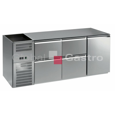 Stůl barový REGS 314N 3sekce linie 700 (bez chl.vany) |  6090167