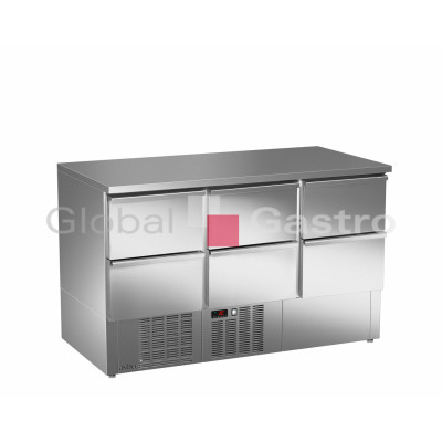 Stůl chladící "SALADETA" ETS 140 06 NS 220V 240V 1N 50Hz | Asber 6171835
