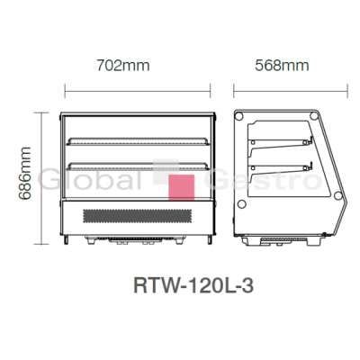 Vitrína chladicí RTW 120LC (R290) |  6174016