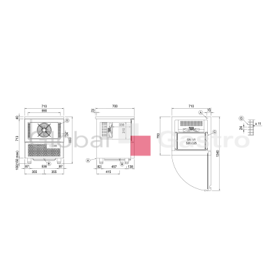 Zchlazovač/zmrazovač SMART W5XG 700 (5xGN1/1) | Coldline 6180052