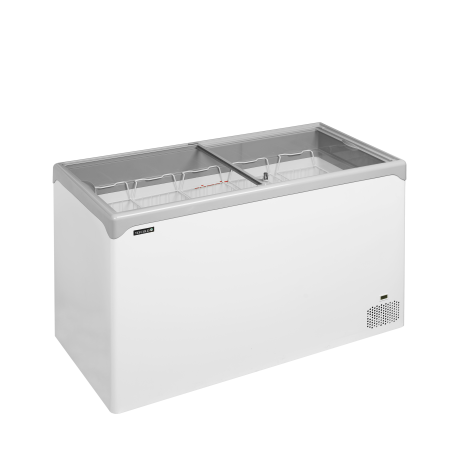 NIC402SC  Pultová mraznička s proskleným rovným víkem  TEFCOLD | 70990