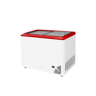 ARO 401/2 Red Edge  Pultová mraznička s posuvným rovným víkem a digitálním termostatem s teploměrem  Byfal | 46151