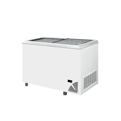 ARO 501/2 White Edge  Pultová mraznička s posuvným rovným víkem a digitálním termostatem s teploměrem  Byfal | 48538