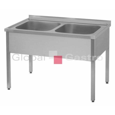 Dřez 1400x700x850 mm (2x 600x500x300 mm) | OEM 8710522