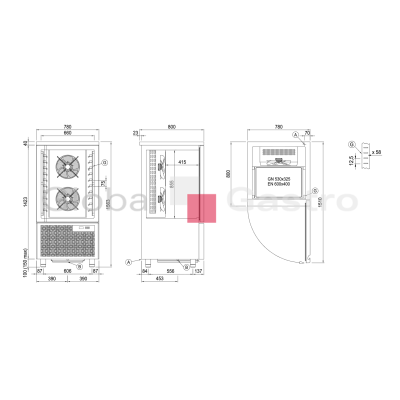 Zchlazovač/zmrazovač SMART W10X 230V (10x GN1/1 a EN600x400) | Coldline 6180054