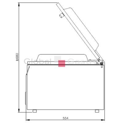Vakuová balička Henkelman JUMBO 30   vypouklé víko (senzor vakua) | HENKELMAN 5510314S