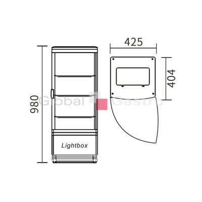 GASTRO-TIP 6174006 | Vitrína chladící RT-78L(1R)