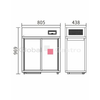 Vitrína chladící RT 177L | SAVE 6174008