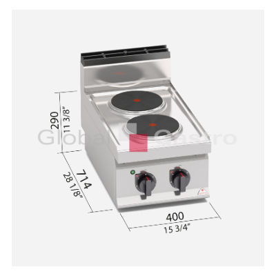 Elektrický sporák Bertos E7P2B | Bertos 7097060