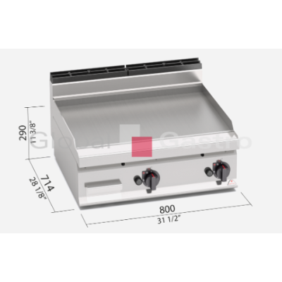 Grilovací hladká plotna Bertos G7FL8B 2 | Bertos 7097108