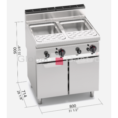 Plynový vařič těstovin Bertos CPG80E | Bertos 7097157