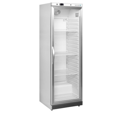 TEFCOLD 33853 | UR 400 SG Chladicí skříň jednodveřová s prosklenými dveřmi, provedení nerezové opláštění | Serrco by