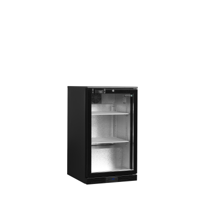 Minibar prosklené křídlové dveře, černá DB106H | TEFCOLD 44724