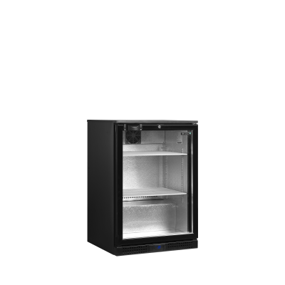 Minibar prosklené křídlové dveře, černá DB126H | TEFCOLD 44725