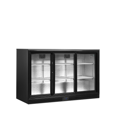 Minibar prosklené posuvné dveře, černá DB301S-3 | TEFCOLD 45364