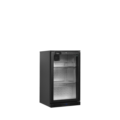 Minibar prosklené křídlové dveře, černá BA6H | TEFCOLD 45467