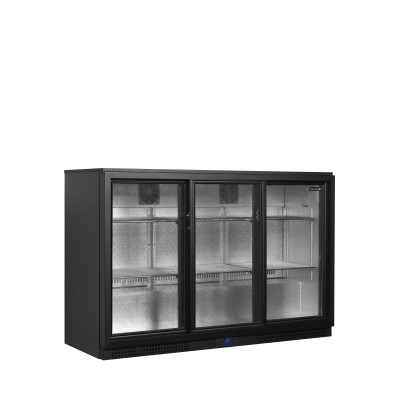 Minibar prosklené posuvné dveře, černá BA31S-3 | TEFCOLD 45475