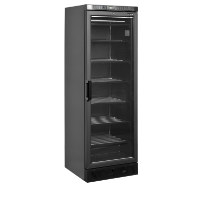 Mrazicí skříň prosklené dveře, černá UFSC371G Black | TEFCOLD 45479