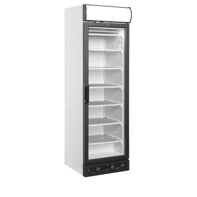 Mrazicí skříň prosklené dveře, bílá UFSC371GCP | TEFCOLD 47055